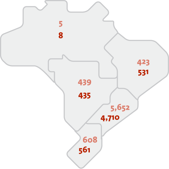 Total suppliers - map